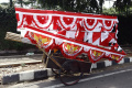 Pedagang Bendera Dan Umbul-Umbul Jelang HUT Kemerdekaan RI Ke-77