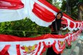 Pedagang Bendera Musiman Mulai Marak di Medan