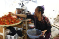 Pedagang Cabai Di Pasar Kebayoran Lama