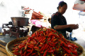 Pedagang Cabai Di Pasar Kebayoran Lama