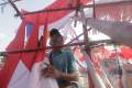 Pedagang Musiman Bendera Mulai Ramai