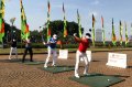 Pegolf Dunia Lakukan Tee-Off di Monas