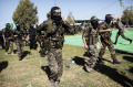 Pejuang dari Brigade Ezzedine al-Qassam (HAMAS)