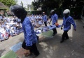Pelajar SD Simulasi Gempa