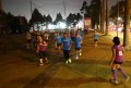 Pelari Dari Komunitas Rush Runner Bersiap-siap