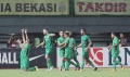 Pemain Bhayangkara FC Selebrasi