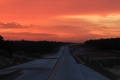Pemandangan Sanset Jalan Tol Trans Sumatera