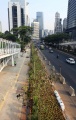 Pembangunan Jalur Pedestrian di Sudirman Dikebut