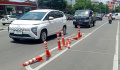 Pembatas Jalur Sepeda Berantakan