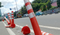 Pembatas Jalur Sepeda Berantakan