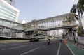 Pembongkaran JPO dan Halte TransJakarta Bank Indonesia