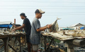 Pembuatan Ikan Asin Kembali Normal usai Libur Lebaran