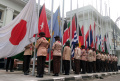 Pengibaran Bendera Tandai Peringatan 67 Tahun KAA