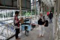 Penjual Makanan Otak-Otak di JPO