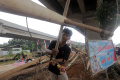 Penjual Pohon Pinang Mulai Ramai Jelang Hari Kemerdekaan RI