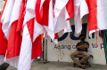 Penjualan Bendera Merah Putih Menurun Drastis