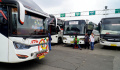 Penumpang di Terminal Induk Bekasi Masih Lengang