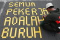 Peringatan Hari Buruh Internasional di Jakarta