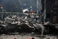 Pesawat Hercules TNI AU Jatuh di Medan