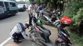 Petugas Gabungan Menertibkan Parkir Liar di Tangerang