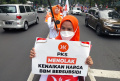 PKS Aksi Flash Mob Tolak Kenaikan Harga BBM Bersubsidi