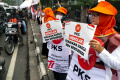 PKS Aksi Flash Mob Tolak Kenaikan Harga BBM Bersubsidi