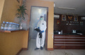 PMI DKI Jakarta Semprot Disinfektan Fasilitas Umum Jakarta