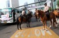 Polisi Berkuda Kawal Demo Buruh