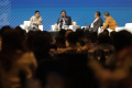 Prabowo Hadiri Political and Economic Outlook 2024 Trimegah Seku
