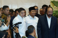 Prabowo Subianto Bertemu Surya Paloh di Nasdem Tower 