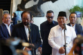 Prabowo Subianto Bertemu Surya Paloh di Nasdem Tower 