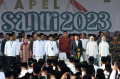 Presiden Joko Widodo Pimpin Apel Hari Santri 2023 di Surabaya