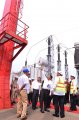 Presiden Jokowi Resmikan Gensed Apung di Atas Kapal