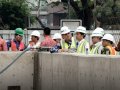Presiden Jokowi Tinjau Pengeboran Terowongan MRT di Senayan Jaka