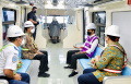 Presiden Jokowi Tinjau Perkembangan Proyek LRT Jabodebek