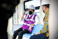 Presiden Jokowi Tinjau Perkembangan Proyek LRT Jabodebek