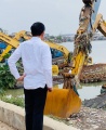 Presiden Jokowi Tinjau Waduk Pluit