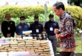 Presiden Jokowi Pimpin Pemusnahan Narkotika Sitaan BNN