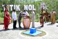 Presiden Pimpin Ritual Kendi Nusantara di Titik Nol IKN