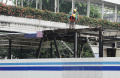 Progres Proyek Revitalisasi Halte TransJakarta Benhil