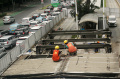 Progres Proyek Revitalisasi Halte TransJakarta Benhil