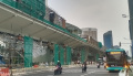Proyek Revitalisasi Halte Bus TransJakarta di Bundaran HI