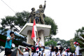 Puluhan Pelajar Kunjungi Monumen Tentara Genie Pelajar Malang
