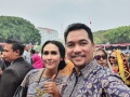 Ratu Meta dan Eddy Faisal di Istana Negara