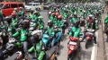 Ribuan Pengemudi Ojek Online Demonstrasi