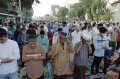 Salat Idul Fitri 1443 H di Depan Gereja Koinonia Jatinegara