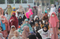 Salat Idul Fitri 1443 H di Depan Gereja Koinonia Jatinegara
