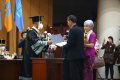 Samuel Hutabarat Hadiri Wisuda Brigadir J di Universitas Terbuka