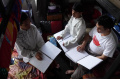Santri Ponpes Tahfidz Tunanetra Saman Darushhudur Membaca Alquran
