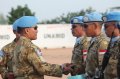 Satgas Konga Unamid Peringatan HUT TNI ke-70 di Darfur Sudan